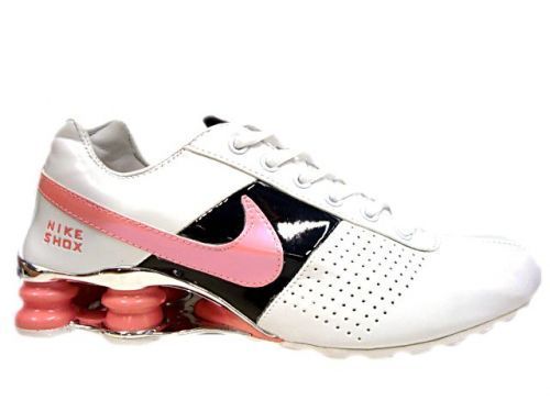 Nike shox classic branco e rosa